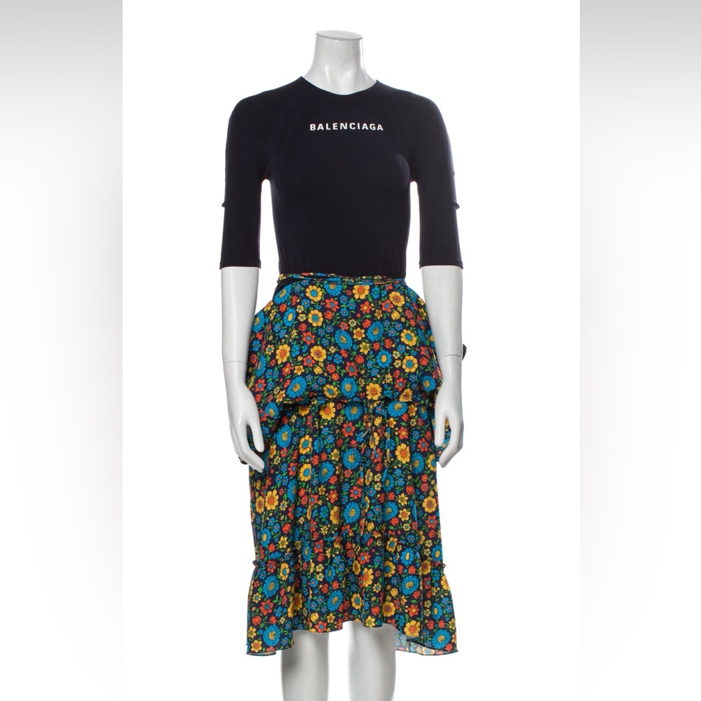Balenciaga Dress Floral Print Size Medium